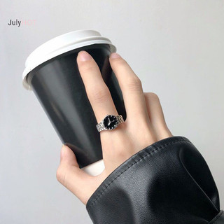 Julyhot Đơn Giản Thiết Kế Đồng Hồ Phong Cách Cá Tính Cô Gái Hợp Thời Trang Cổ Điển Punk Nhẫn Thời Trang Hàn Quốc Quyến Rũ Sáng Tạo Trang Sức Dành Cho Nữ Quà Tặng Massivedeals