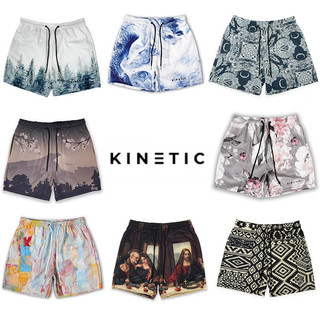 Kinetic American Dạo Phố Thể Thao Quần Short Mắt Chim Lưới Thoáng Khí Khu Phố Quần Bóng Rổ Đi Biển Rời Quần Chạy Bộ Thường Ngày