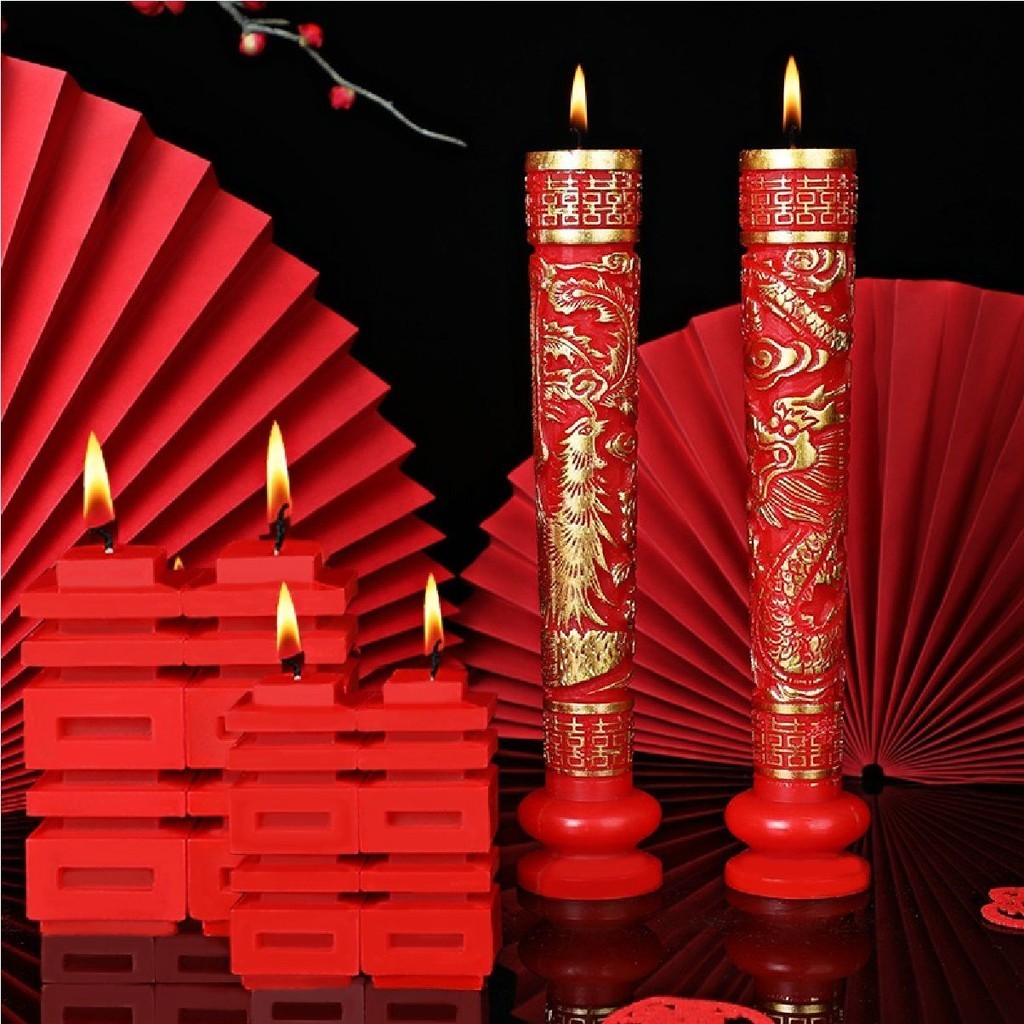 Cặp Đèn Nến Rồng Phượng, Chữ Song Hỷ Sử Dụng Trong Lễ Gia Tiên Đám Hỏi, Đám Cưới