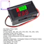 Đồng hồ đo dung lượng pin 12V-60V Màn hình kỹ thuật số LED Cảnh báo công suất thấp Độ phân giải công suất 8 tầng Chỉ báo dung lượng pin Phụ kiện gia đình