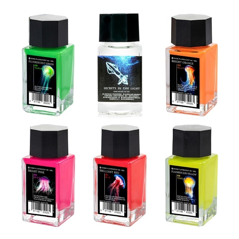 Kikin Màu Mực Vô Hình Cho Bí Mật Viết Nghệ Thuật Minh HọaDrawing 18ml Mực Thư Pháp Nhiều Màu Sắc Cho Bút Nhúng Thủy Tinh