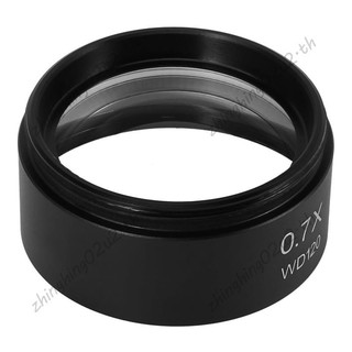WD120 0.7X Kính hiển vi âm thanh nổi ba mắt Ống kính mục tiêu phụ trợ Ống kính Barlow Chủ đề 48mm