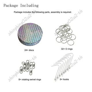 24 Cái / bộ Đĩa đuổi chim Thiết bị treo phản quang để giữ chim đi như chim gõ kiến cho chim bồ câu Chim gõ kiến