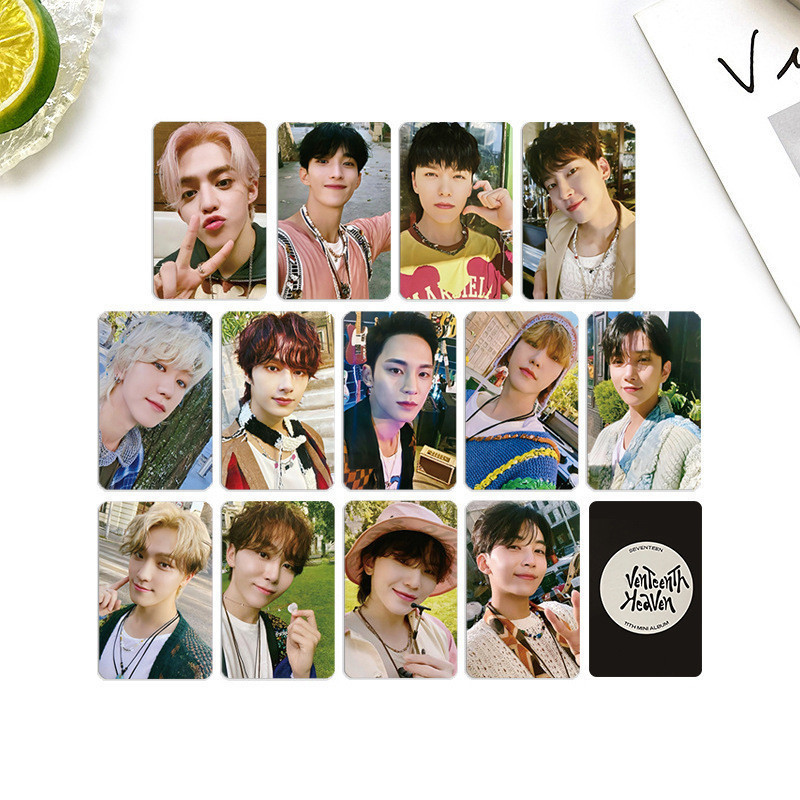 5-13 Cái / bộ SEVENTEEN Lomo Cards Album Mini thứ 11 HEAVEN YZY4.0 Photocards Kit S.Coups JOSHUA JEONGHAN Vernon HOSHI WONWOO WOZI DK MINGYU Dino Bưu Thiếp YM