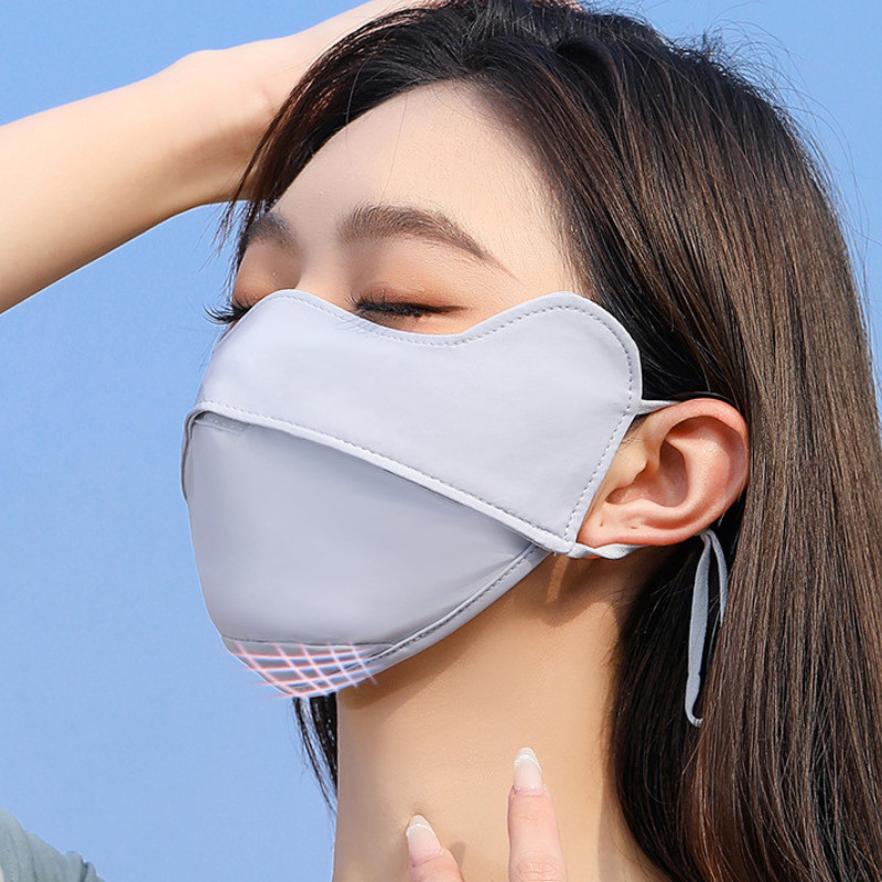Khẩu Trang 3D Chống Nắng UPF 50+, Chống Tia UV Cực Tốt, Ôm Khít Mặt, Chất Vải Mát Lạnh, Nhẹ Và Thoáng Khí hot trend