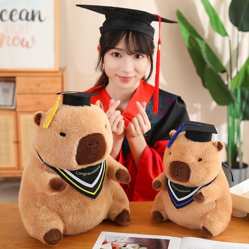 Capybara Đồ chơi sang trọng Trà sữa trái cây Búp bê Capybara Đồ chơi động vật sang trọng 2 trong 1 dễ thương Búp bê gấu bông làm quà tặng sinh nhật cho trẻ em, Trang trí phòng ngủ tại nhà