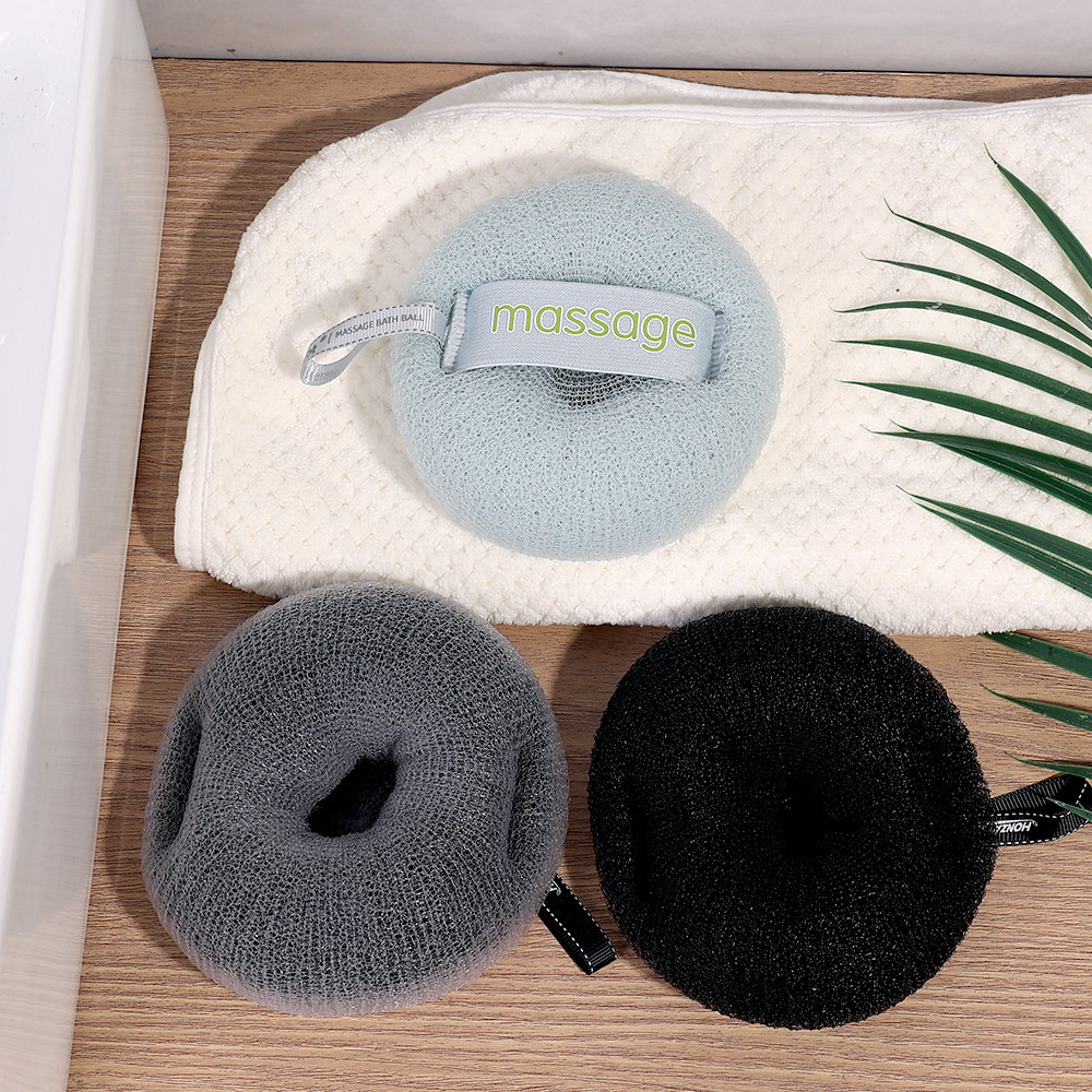 Sữa tắm làm sạch da Puff - Bàn chải Massage Loofah - Máy chà sàn tẩy tế bào chết toàn thân - Hoa tắm tạo bọt bằng lưới mềm - Đồ dùng tắm Bóng xốp tắm 3D