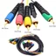 Cáp btsg 5RCA đến 5RCA chống nhiễu Thiết kế 1 Dây nối dài video dài 8m cho TV Âm thanh Video Transmis