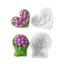 Khuôn giữ silicon hình hạt đậu để trang trí nhà cửa bằng thạch cao hoa tulip