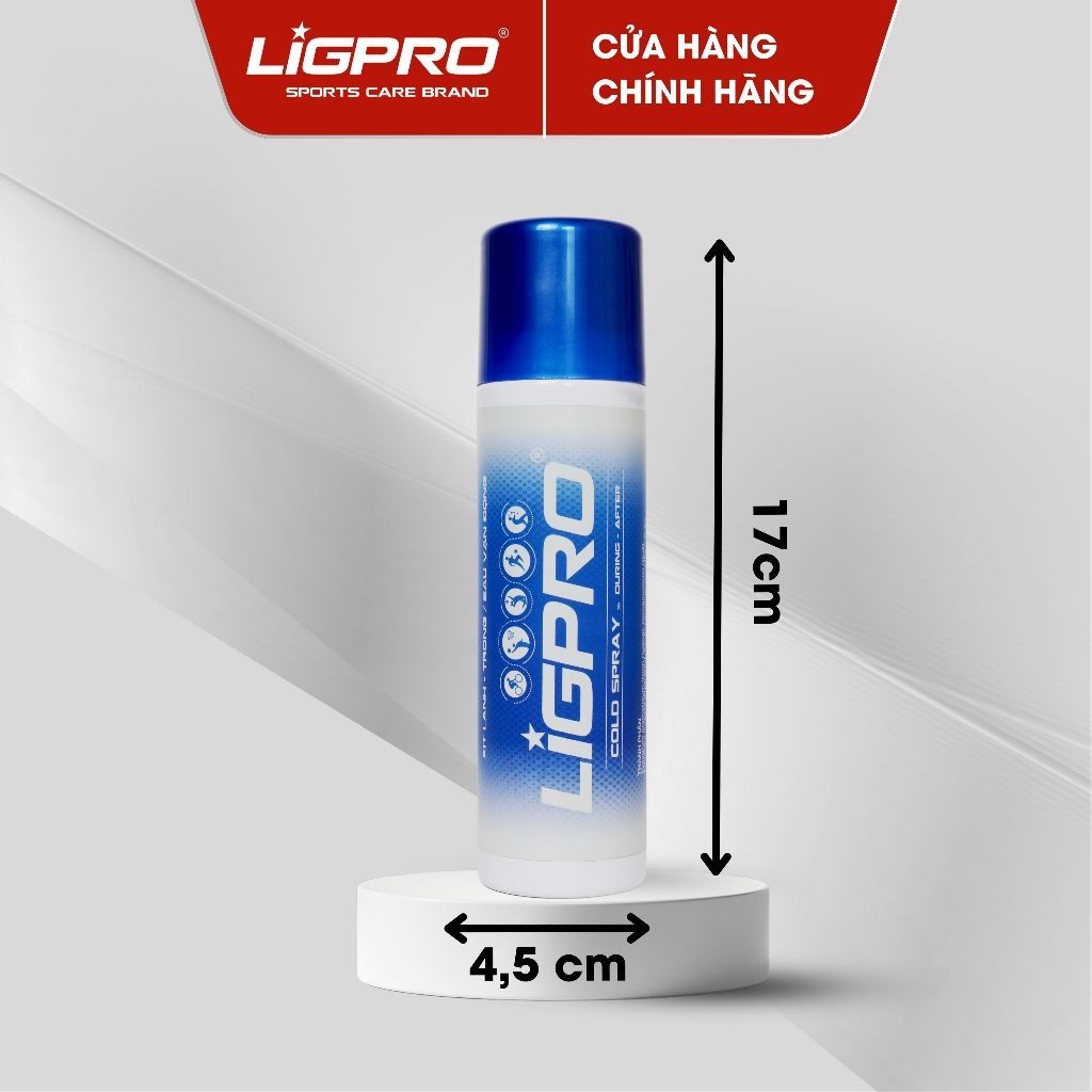 Xịt lạnh giảm đau LIGPRO 200mlGiảm đau chấn thương thể thao, Giảm giãn cơ hiệu quả thethaochinhhang