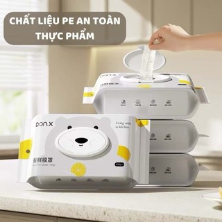 Màng bọc thực phẩm cao cấp thế hệ mới dạng rút 100c,màng bọc PE  siêu dai bảo quản thực phẩm