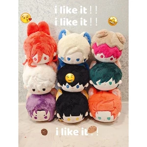Móc khóa bánh bao sang trọng 10cm Blue Lock, Búp bê Cotton Shiro Nagi & Reo Mikage, Móc khóa quyến rũ túi dễ thương