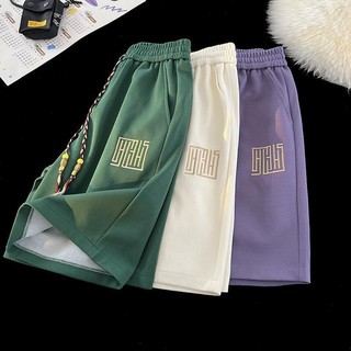 Gấu Khâu Quần Short Nam Mới Phong Cách Trung Hoa Thêu Dạo Phố Rời Size Lớn Thiếu Niên Năm Điểm Quần Thể Thao Thường Ngày 223R