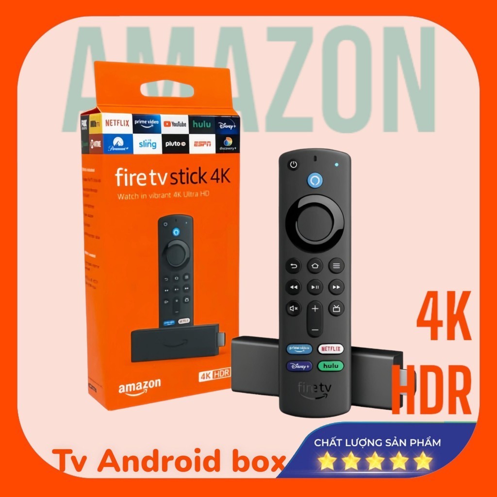 Android Tivi Box - Fire TV Stick 4K bản mới 2023 4K Ultra HD, hỗ trợ ...