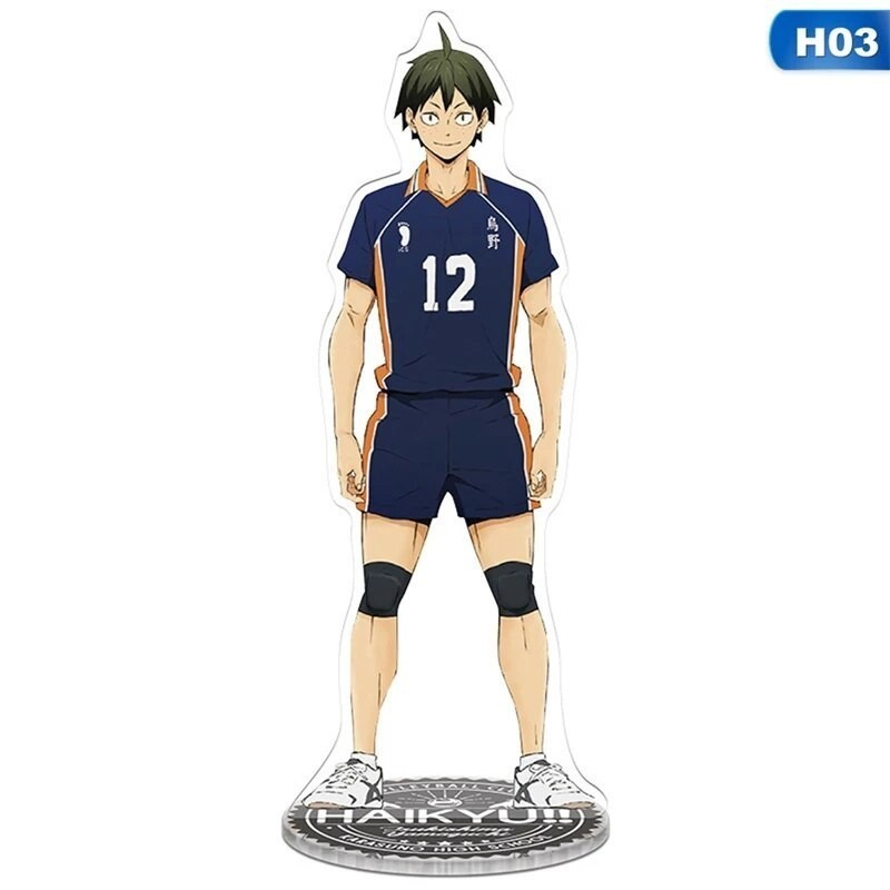 Mô hình Standee Haikyuu Hinata Shoyo Tobio Kenma Kuroo Akaashi Kotaro Kei Yaku 8 Phụ kiện trang trí để bàn góc học tập