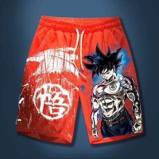 Dragon Ball Sun Ngộ Không crop quần dáng rộng mùa hè hợp thời trang cộng với kích thước quần đi biển quà tặng