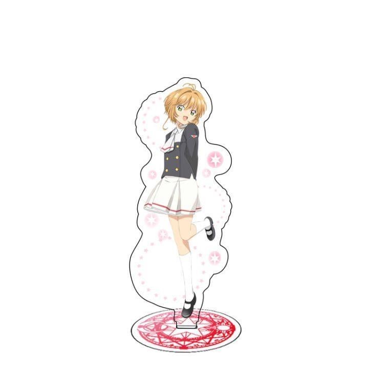 Giá Đỡ Hai Mặt Bằng acrylic Trong Suốt Hình anime Thủ Lĩnh Thẻ Bài Sakura Kinomoto Ri Syaoran Tsukishiro Yukito Touya