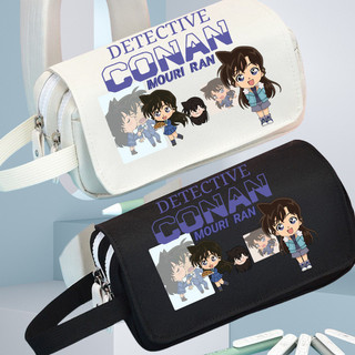 YT4 Thám Tử Lừng Danh Conan Hoạt Hình Anime Hai Lớp Dây Kéo Bút Chì Học Sinh Lưu Trữ Dung Tích Lớn Túi Văn Phòng Phẩm