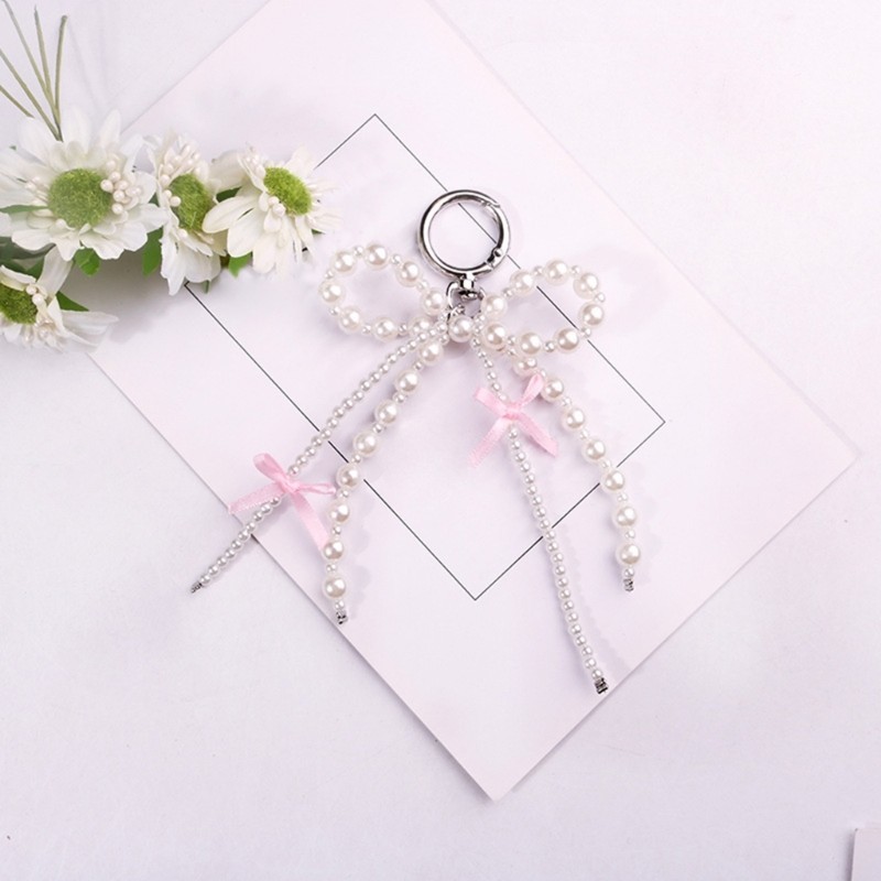 Móc khóa PPY Nút thắt bướm dễ thương Mặt dây chuyền Móc khóa Phụ kiện điện thoại di động sành điệu