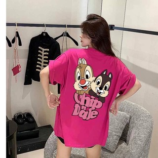 HIIXIIVI Áo thun unisex tay ngắn oversize plus size, chất liệu cotton, form baggy, họa tiết hoạt hình