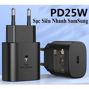 Bộ sạc nhanh Samsung 25W chính hãng, cổng Type C sử dụng được cho các điện thoại Samsung, Sony, Oppo..