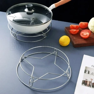 Giá đỡ nồi inox - Giá đỡ khay đựng bát đĩa - Giá đỡ hấp ăn sáng - Kệ nấu ăn - Dụng cụ nhà bếp - Ổn định, chống trượt, có thể treo, bền bỉ