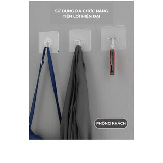 Móc inox dán tường siêu dính Buna chịu lực tốt nhất dành cho gia đình, văn phòng
