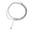 Treeling Thời Trang Màu Bạc Vòng Cổ Hình Trái Tim Mặt Dây Chuyền Và Lớp Dây Xích Choker Hợp Thời Trang Cổ Phụ Kiện Cho Wom