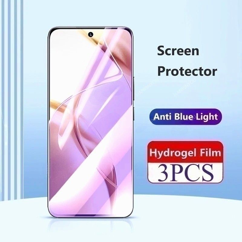3 Phim Hydrogel Mềm Trong Suốt HD Cho vivo X200 X100s X100 X90 X90s X80 X70t X70 X60t X60s X60 X Pro Ultra Plus Note Lite mini Chống Ánh Sáng Xanh Chống Trầy Xước Bảo Vệ Màn Hình Điện Thoại