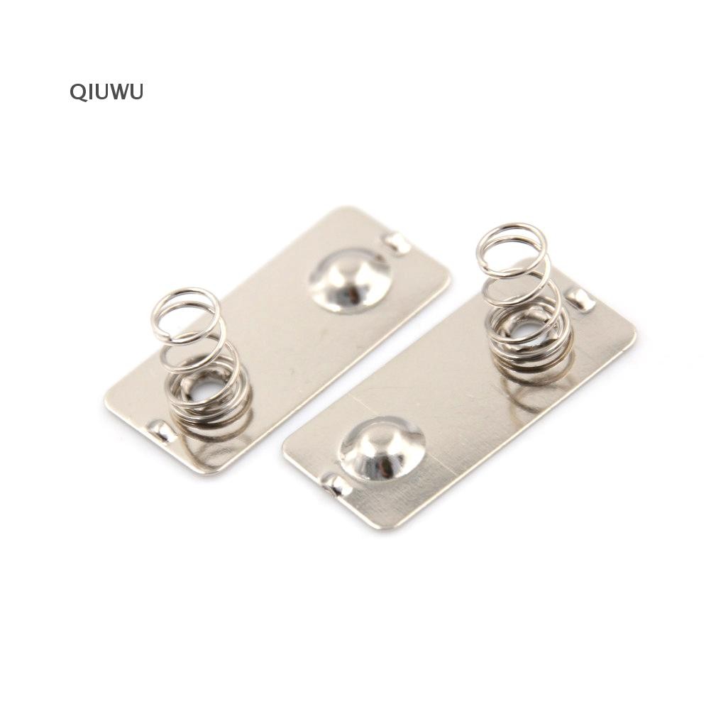 Qiuwu 10 CÁI Pin AA Tấm tiếp xúc lò xo chuyển đổi âm tích cực.