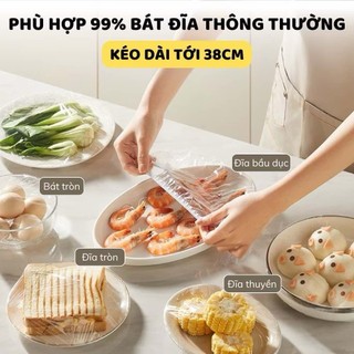 Màng bọc thực phẩm cao cấp thế hệ mới dạng rút 100c,màng bọc PE  siêu dai bảo quản thực phẩm