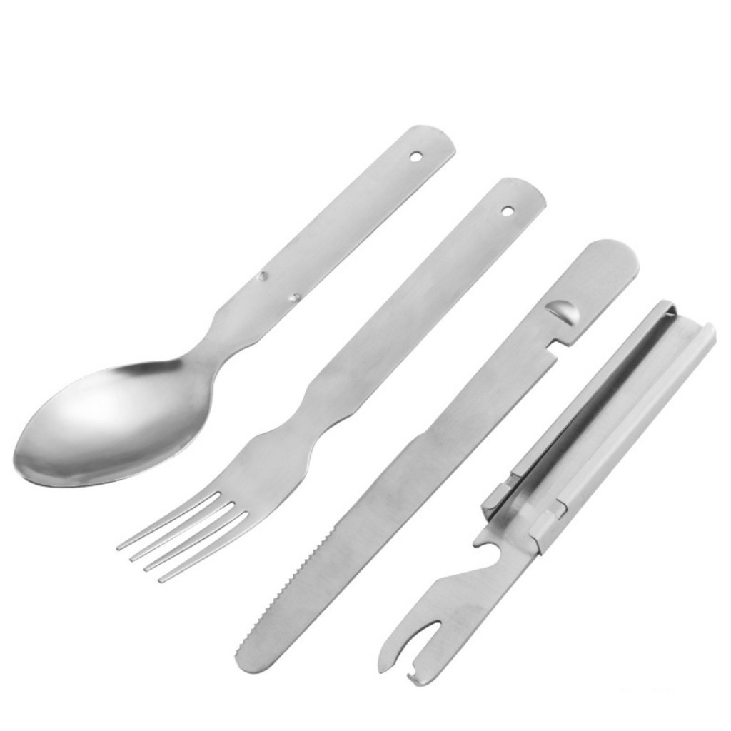 Bộ muỗng nĩa 4 món đa năng Topwell_dã ngoại_du lịch_phượt