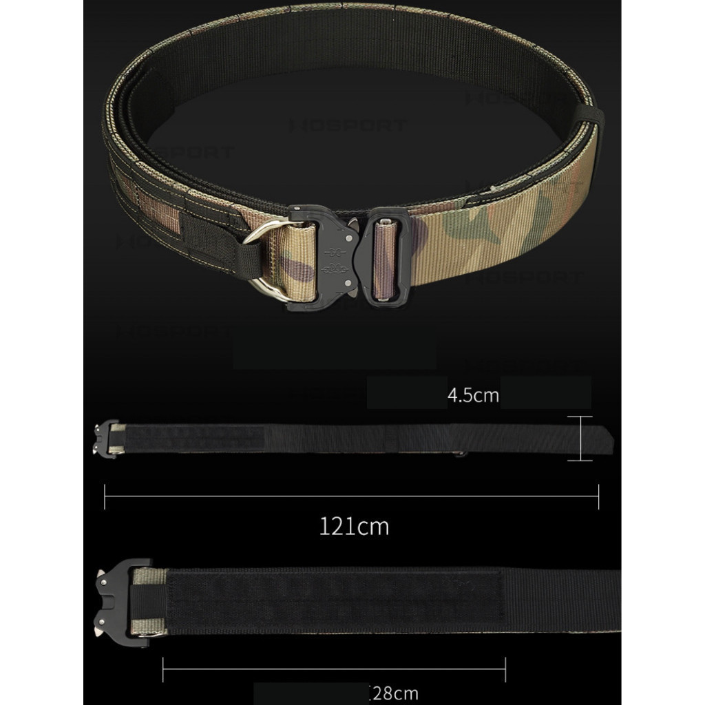 Đai chiến thuật bản 4.5cm Wosport khoá kim loại _tactical