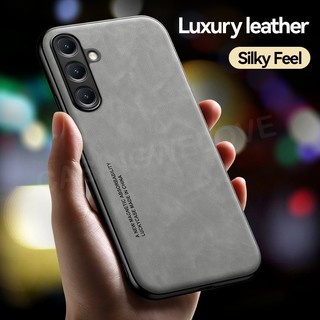 Ốp Da Trơn Sang Trọng Cho Galaxy A56 Galaxy A26 A36 A17 A16 GalaxyA56 A55 A35 4G 5G 2025 Từ Tính Chống Sốc Matte PC Cứng Chống Sốc Ốp điện thoại Chống Sốc