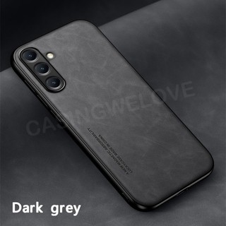 Ốp Da Trơn Sang Trọng Cho Galaxy A56 Galaxy A26 A36 A17 A16 GalaxyA56 A55 A35 4G 5G 2025 Từ Tính Chống Sốc Matte PC Cứng Chống Sốc Ốp điện thoại Chống Sốc