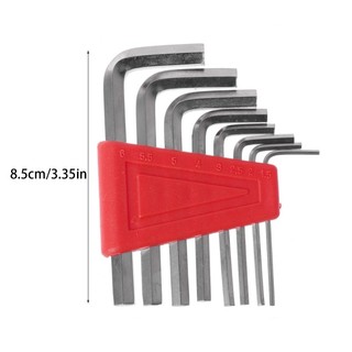 Ấm cúng 8 Chiếc Allen Cho Chìa Khóa Lục Giác Cờ Lê Bộ Dụng Cụ Tua Vít Cờ Lê Thép 1 5mm-6mm Công Cụ Sửa Chữa Xe Đạp