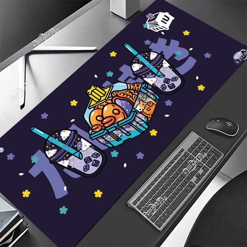600x300mm Playmat Đen Miếng Lót Chuột Chống Trơn Trượt Game Thủ Nửa Đêm Lặn Deskmat Lớn Mousepad Thảm Phụ Kiện Văn Phòng