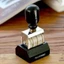 TUYỆT VỜI Retro Con Lăn Ngày Tem, Kim Loại DIY Con Dấu Gỗ Cán Bánh Xe Tem, Núm Con Lăn Retro Bền Có Thể Điều Chỉnh Phông Chữ Vintage DIY Thủ Công Thẻ