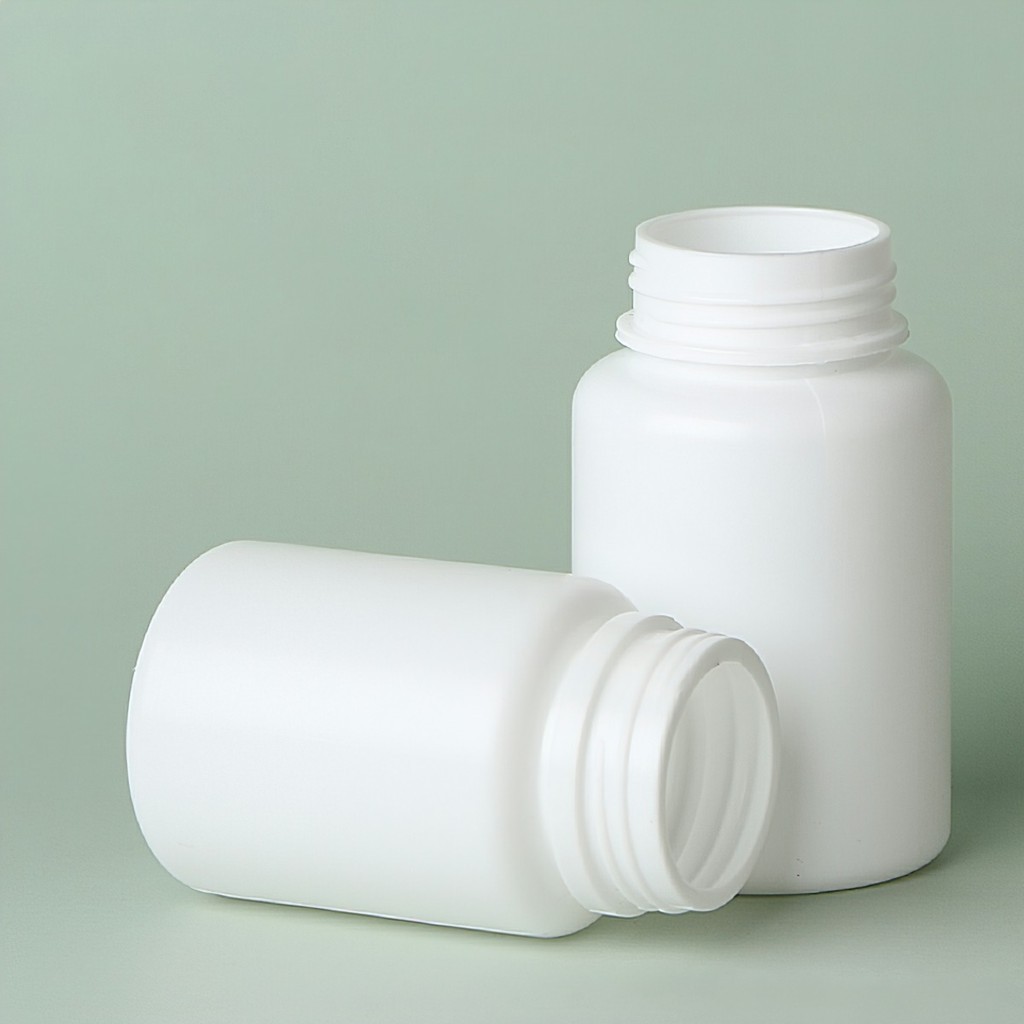 Bộ 10 vỏ chai lọ nhựa đựng thuốc dược phâm 20-150ml, hủ nhựa đựng viên nang