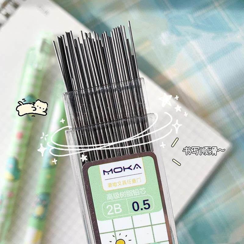 100 Chiếc Chì Bút Chì Tự Động - Đổ Lại Bút Chì Màu Đen 0.5 Mm - Dành Cho Tranh, Làm Thẻ, Viết Thêu Sò- Dung Tích Cao, Tự Động, Không Thể Phá Vỡ, Lõi Thay Thế Bút Chì