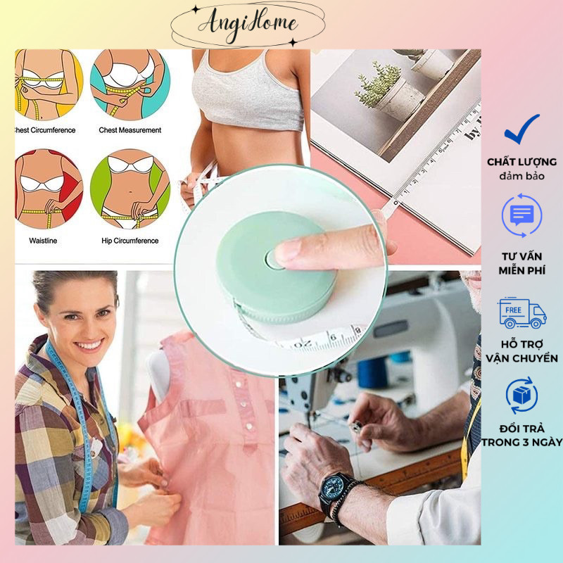 Thước Dây Đo Chiều Cao 1.5m Dạng Cuộn Tròn ANGIHOME