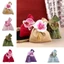 Túi xách thắt nút nhung FUJIZOU, Túi đeo tay hình hoa tua rua, Tay cầm Tope thanh lịch Túi kẹo cưới Dung tích lớn Túi đường lễ hội Đảng