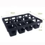Hộp đựng hạt giống PWSEND, Khay đựng chậu hoa tổ chức 6 / 12 lỗ, Dụng cụ cỡ nòng 6,5cm Giá đỡ chậu dày 9cm