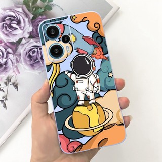 Dành Cho Xiaomi Redmi Note 12 Turbo Ốp điện thoại Phi Hành Gia Đáng Yêu Silicon Mềm TPU Ốp điện thoại Cho Redmi Note 12 Turbo 4G Vỏ