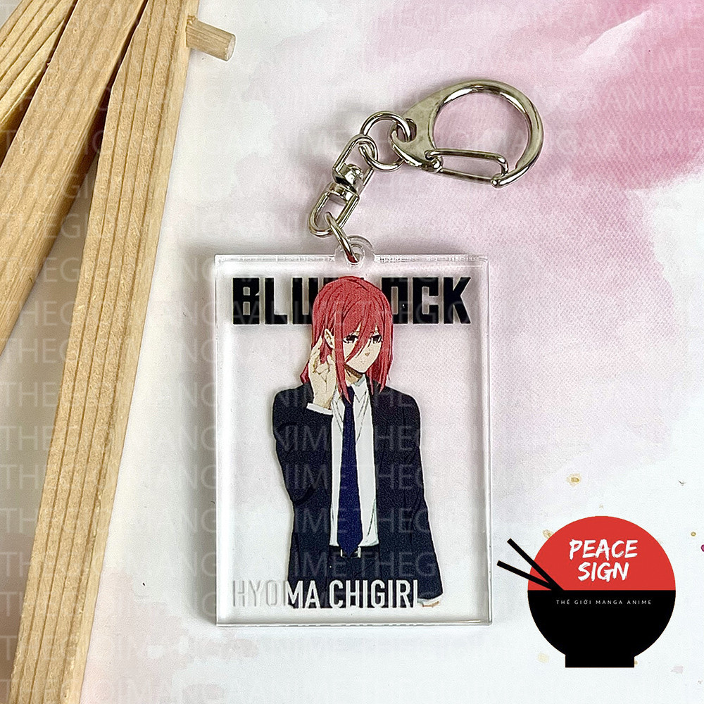 Móc khóa BLUE LOCK ver MẶC VEST in hình anime chibi mica trong acrylic keyring dễ thương