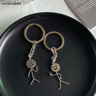 Meisha888 Interesg Phù Hợp Với Mọi Người Hơn Trái Tim Ngón Tay Giữa Cặp Đôi Móc Khóa Ins Cá Tính Dễ Thương Ngộ nghĩnh Sinh Viên Túi Mặt Dây Chuyền