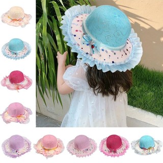 Mũ ngư dân NICOLOO, Mũ chống nắng chống tia cực tím bảo vệ chống tia cực tím, Mũ rơm vành rộng Nơ thoáng khí Mũ chống nắng Panama cho trẻ em bé trai bé gái