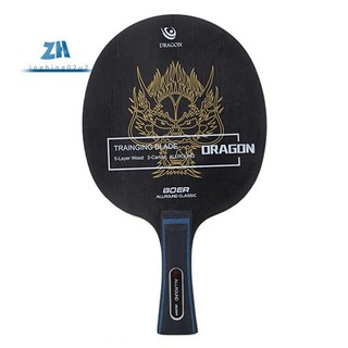 BOER Ping Pong Vợt 7 Lớp Bóng Bàn Lưỡi Arylate Sợi Carbon Nhẹ Bóng Bàn Phụ Kiện Tay Cầm Dài