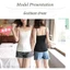 Áo Crop Top YRBWD, Áo thun Vest cổ vuông gợi cảm, Thời trang không tay cổ thấp Slim Fit Tank Top Girls