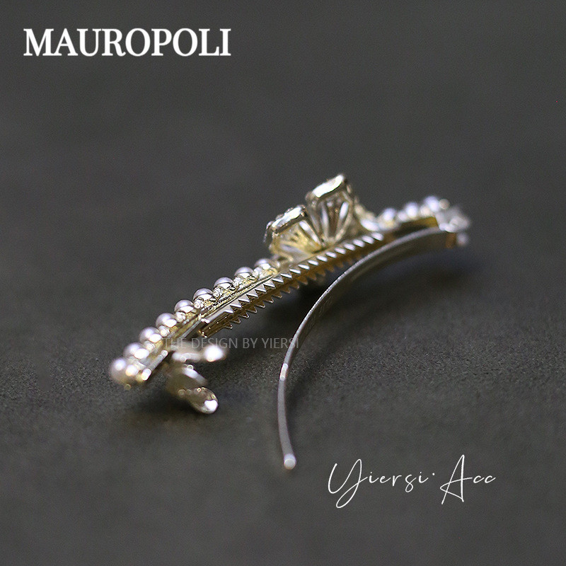 Mauropoli [Sẵn Sàng] Kẹp Tóc Hoa Nhẹ Nhàng Kích Thước Nhỏ Đầu Sau Nửa Tie Mùa Xuân Kẹp Ngang Kẹp Trên Kẹp Tóc Phụ Kiện Tóc